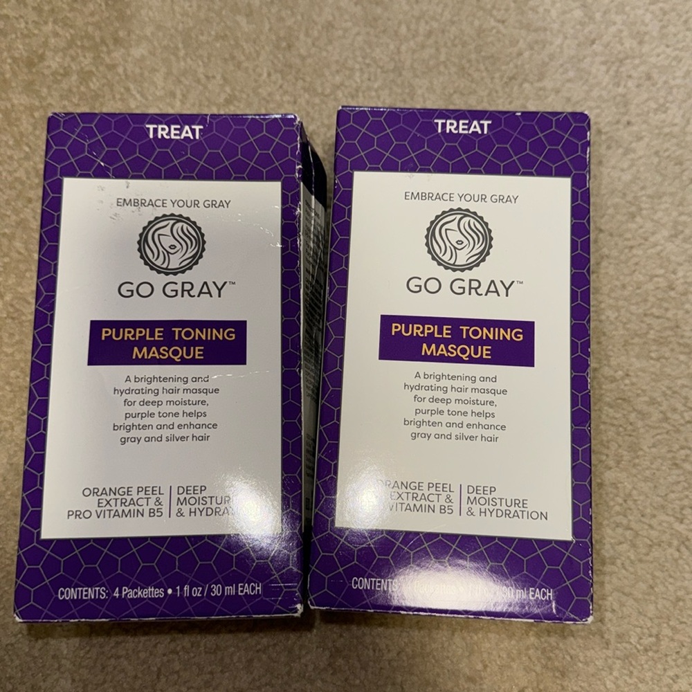 Go Gray Purple Toning Masque 2 boxes